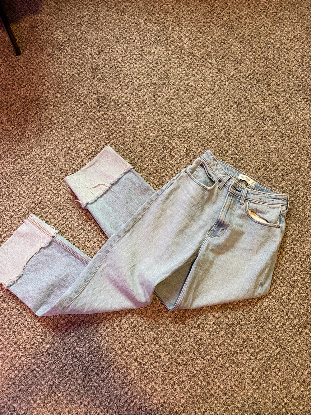 Abercrombie & Fitch Light Blue Straight Leg Jeans